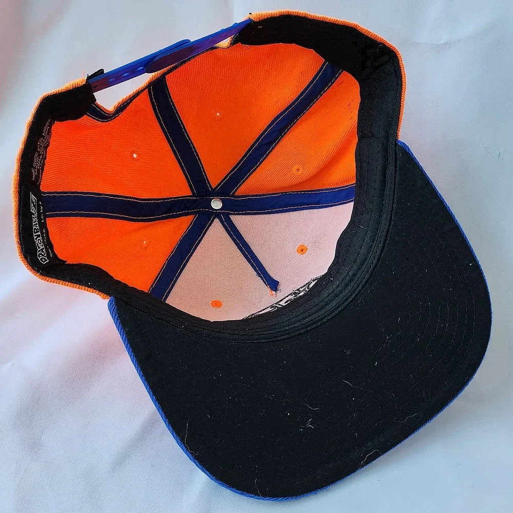 Dragon Ball Z Original DBZ Anime Snapback‎ Embroidered Kanji Orange Blue Retro